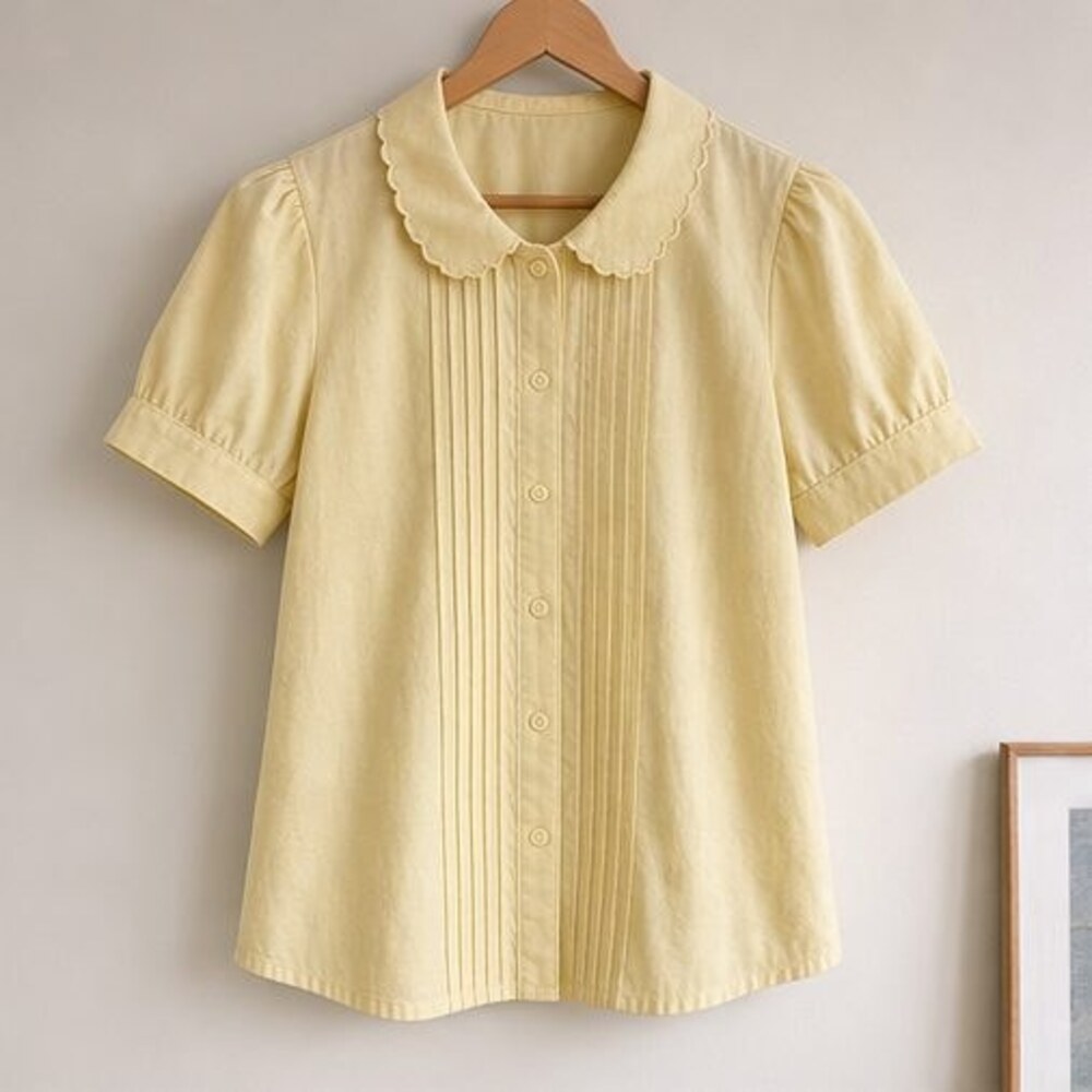 Sage Peplum Top